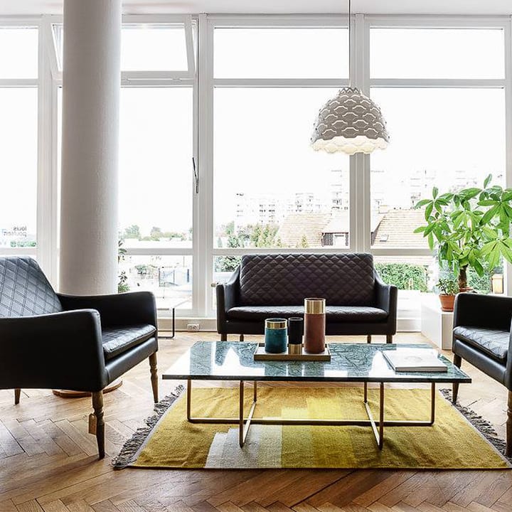 Ninety soffbord rektangulärt, marmor indio, svart stativ OX Denmarq