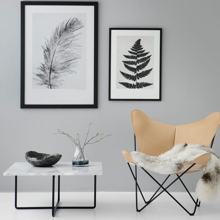 Ninety soffbord rektangulärt, marmor indio, svart stativ OX Denmarq