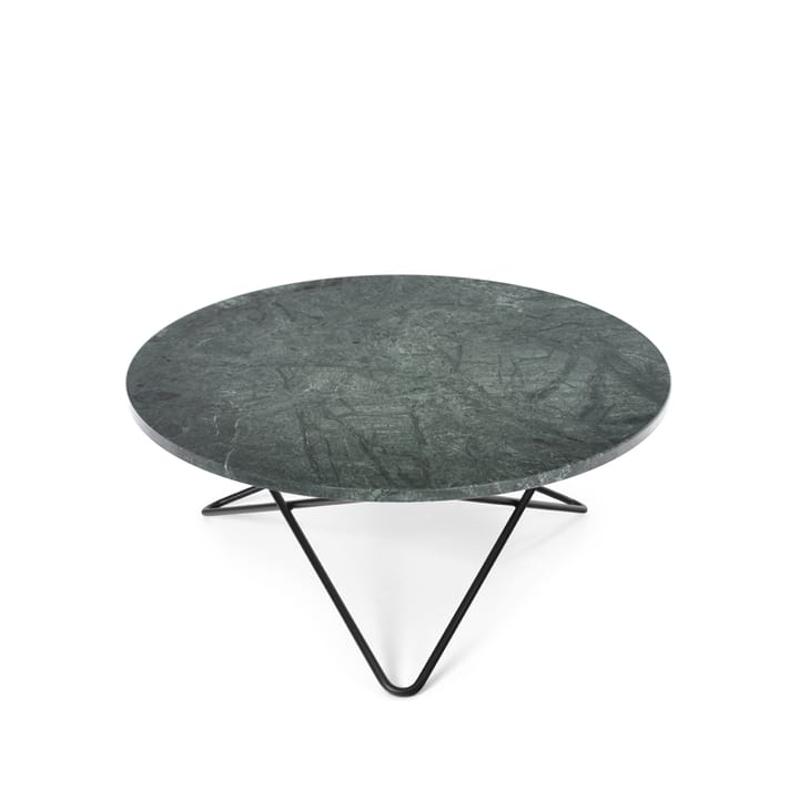 O Table soffbord - marmor grön, svartlackat stativ - OX Denmarq