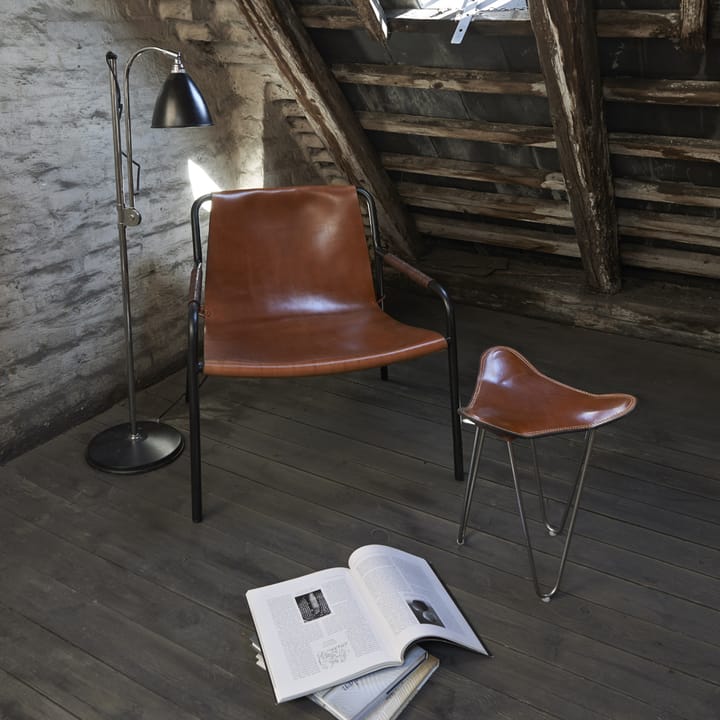 September loungestol - Natur-svartlackat stålstativ - OX Denmarq