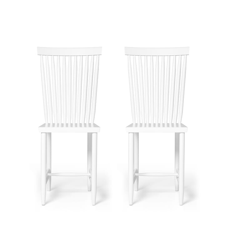 Family Chairs stol vit 2-pack - modell nr 2 - Design House Stockholm