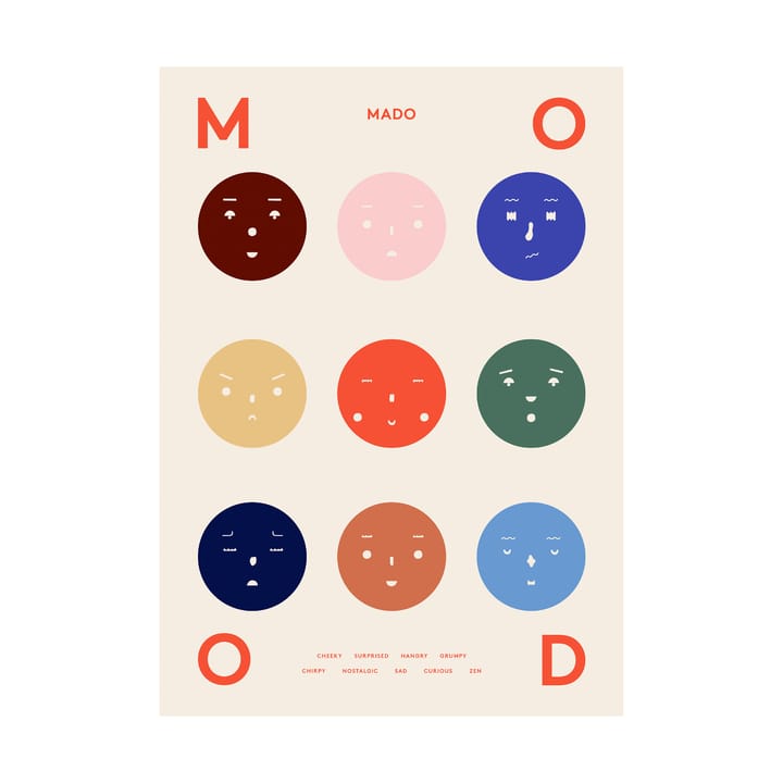 9 Moods poster - 50x70 cm - Paper Collective