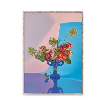 Bloom 02 cyan poster - 30x40 cm - Paper Collective