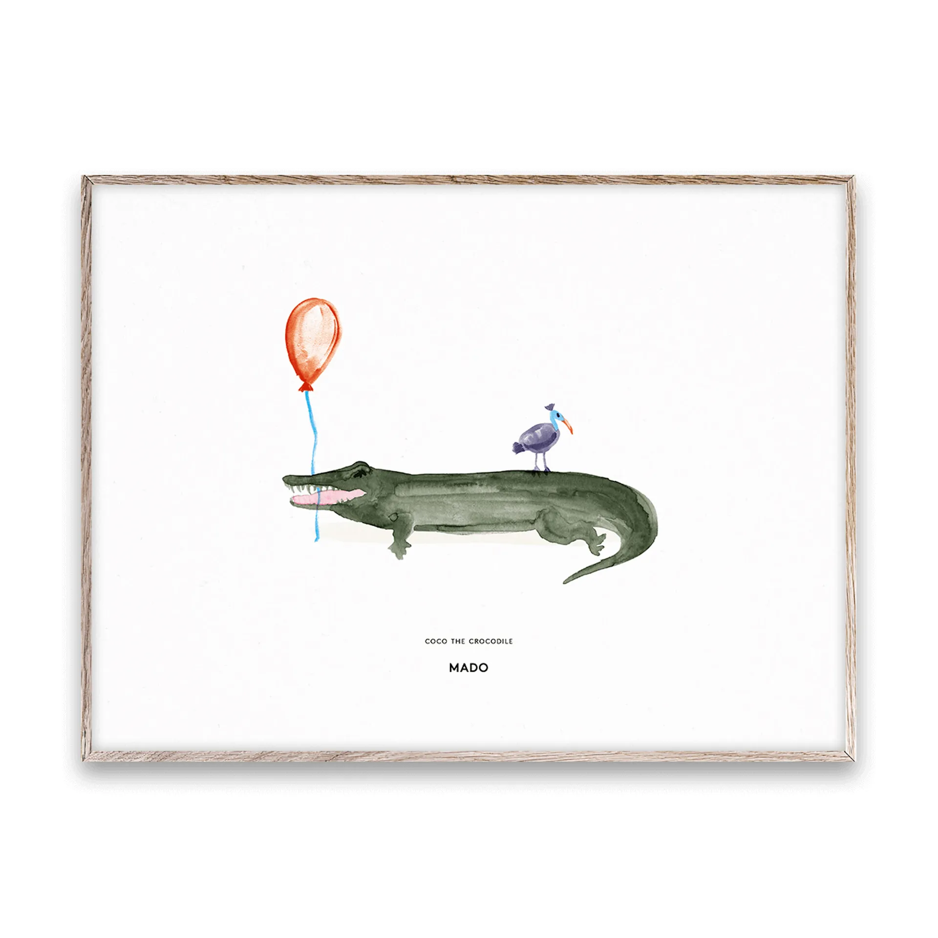 Coco the Crocodile poster, 30x40 cm Paper Collective