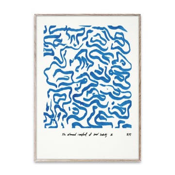 Comfort - Blue poster - 50x70 cm - Paper Collective