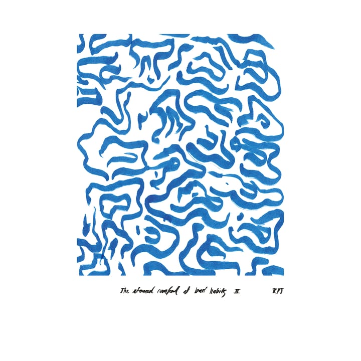Comfort - Blue poster, 50x70 cm Paper Collective