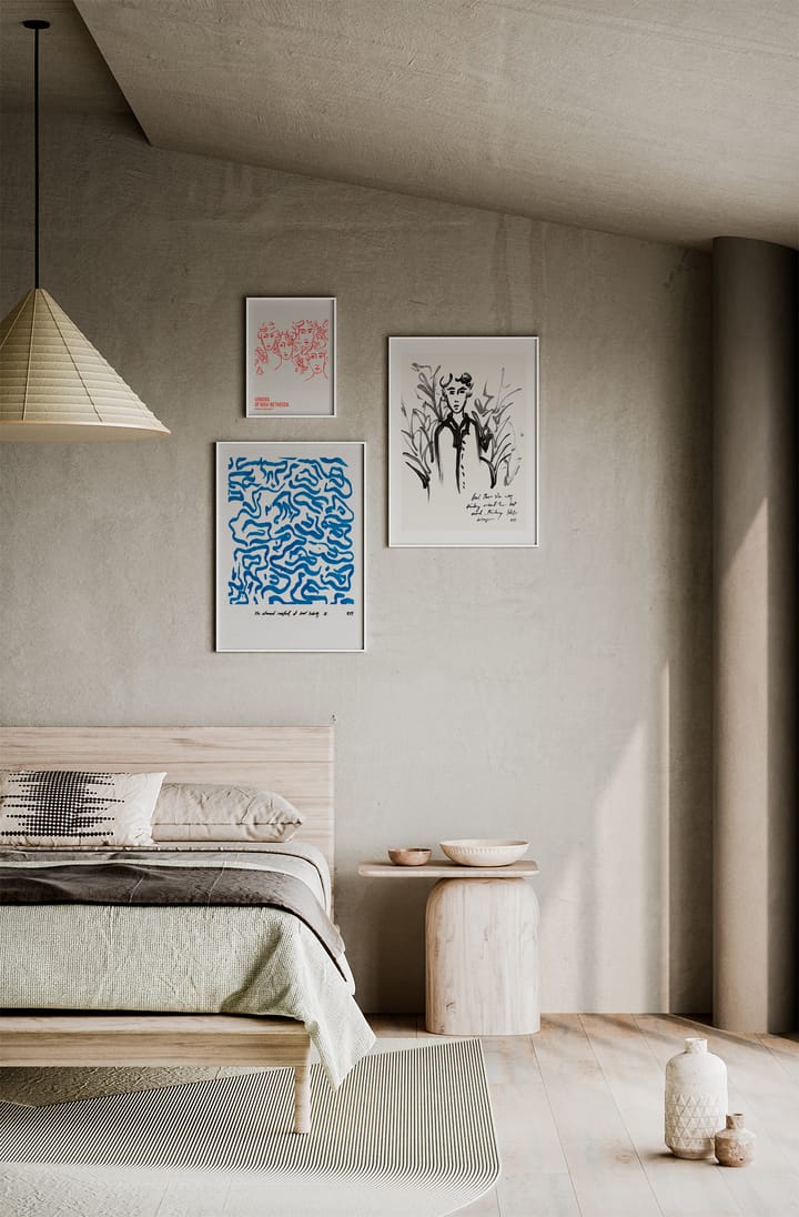 Comfort - Blue poster, 50x70 cm Paper Collective