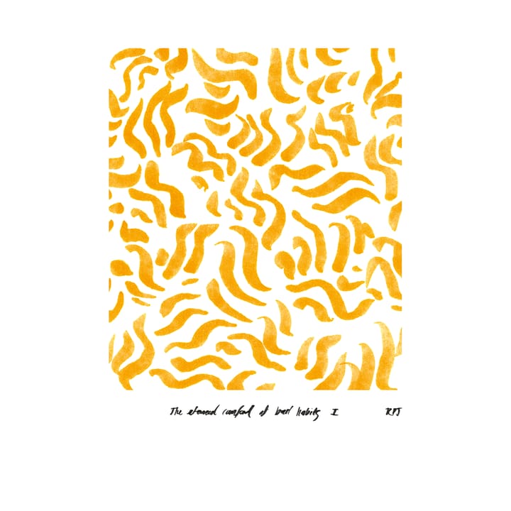 Comfort - Yellow poster, 50x70 cm Paper Collective