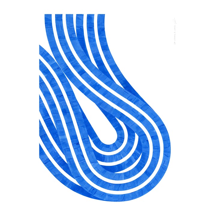 Entropy Blue 02 poster - 50x70 cm - Paper Collective