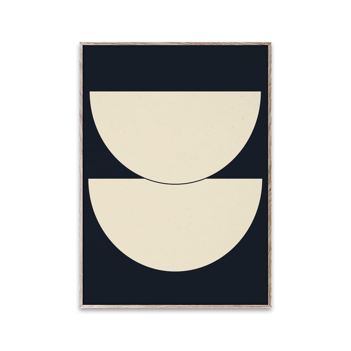 Half Circles I poster blå, 30x40 cm Paper Collective