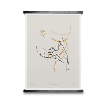 I Think Not 01 (gul) poster - 50x70 cm - Paper Collective