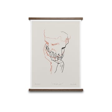 I Think Not 02 (röd) poster - 30x40 cm - Paper Collective