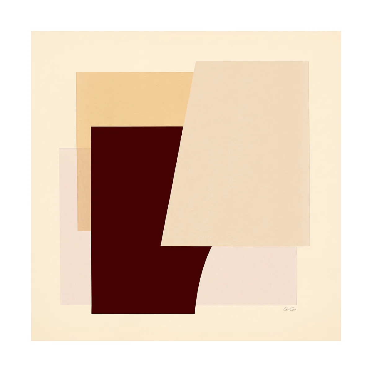 Layered 04 poster, 50x50 cm Paper Collective