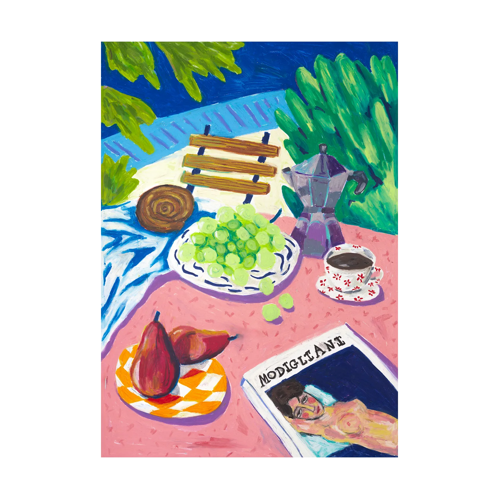 Modigliani in the Garden poster, 50x70 cm Paper Collective