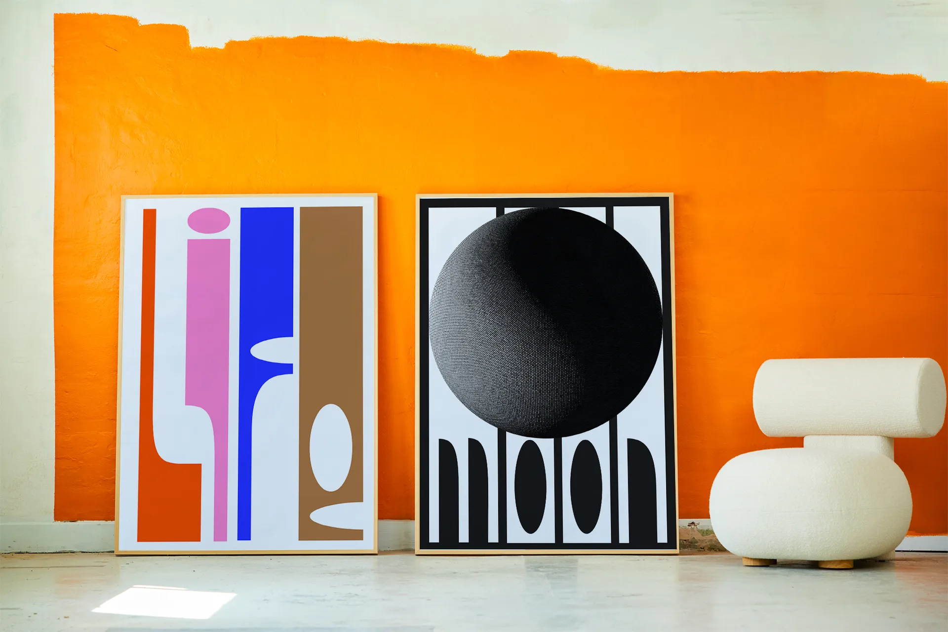 Moon poster, 50x70 cm Paper Collective