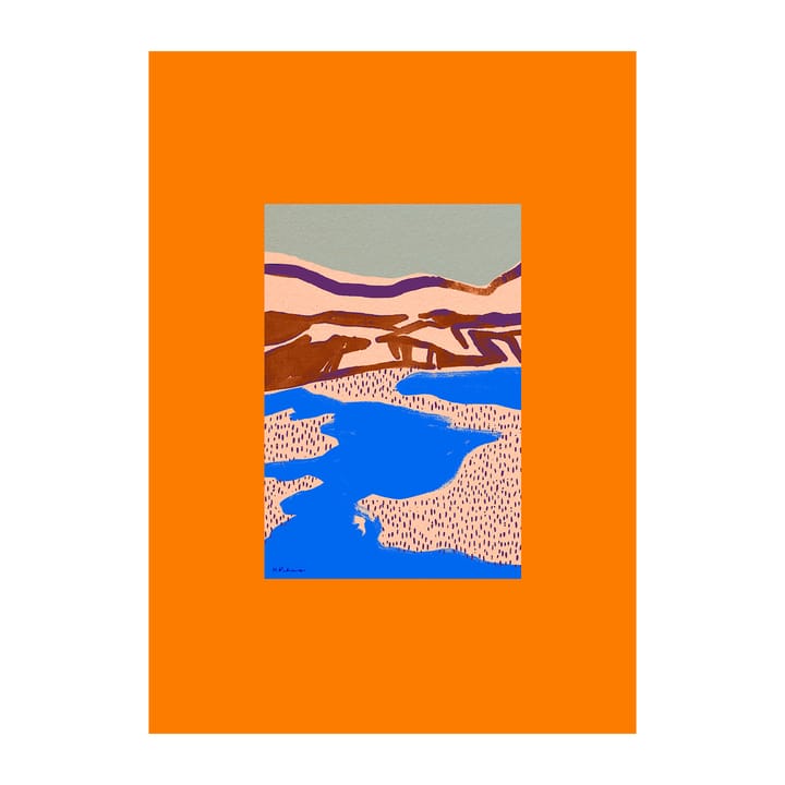 Orange Landscape poster - 50x70 cm - Paper Collective