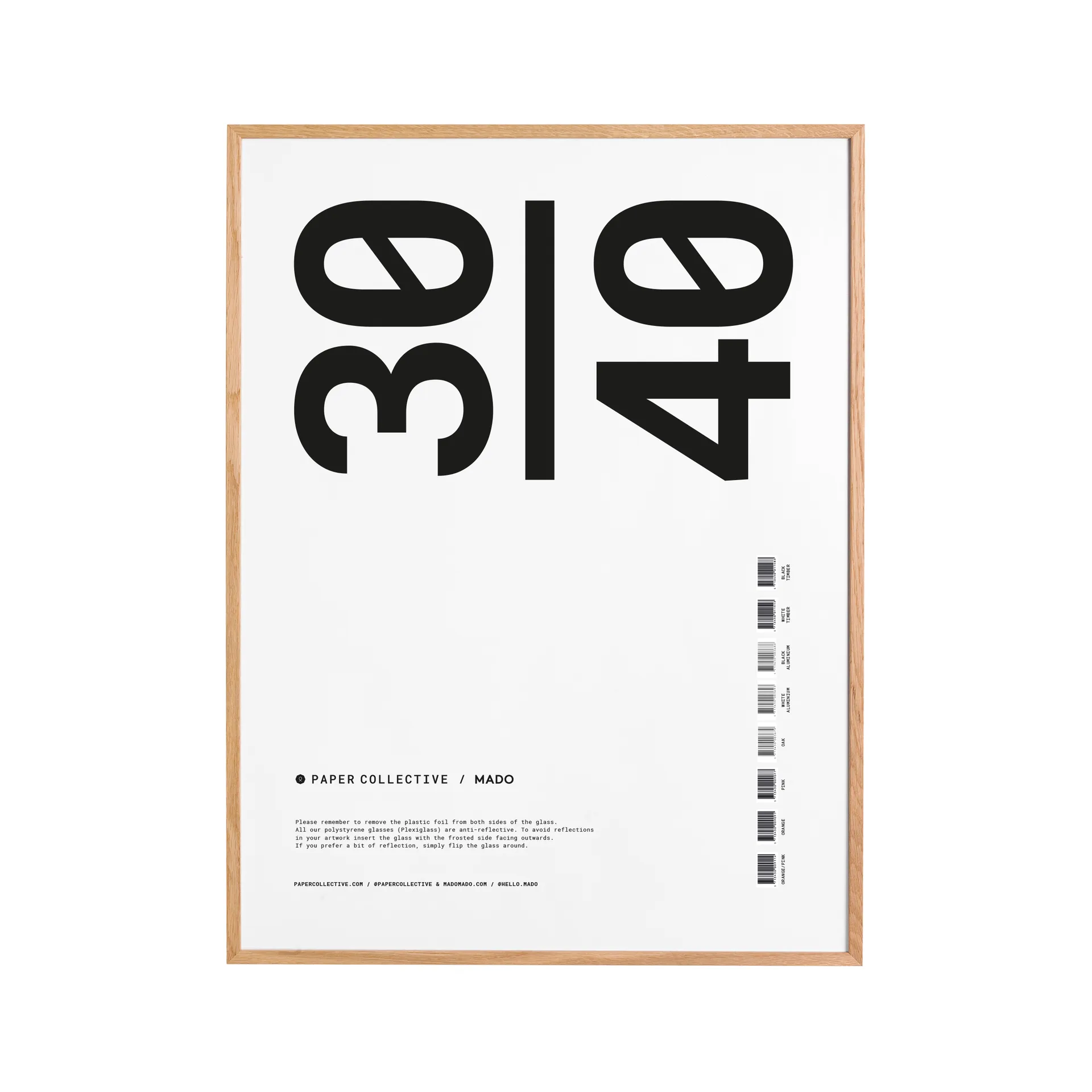 Paper Collective ram plexiglas-ek, 30x40 cm Paper Collective