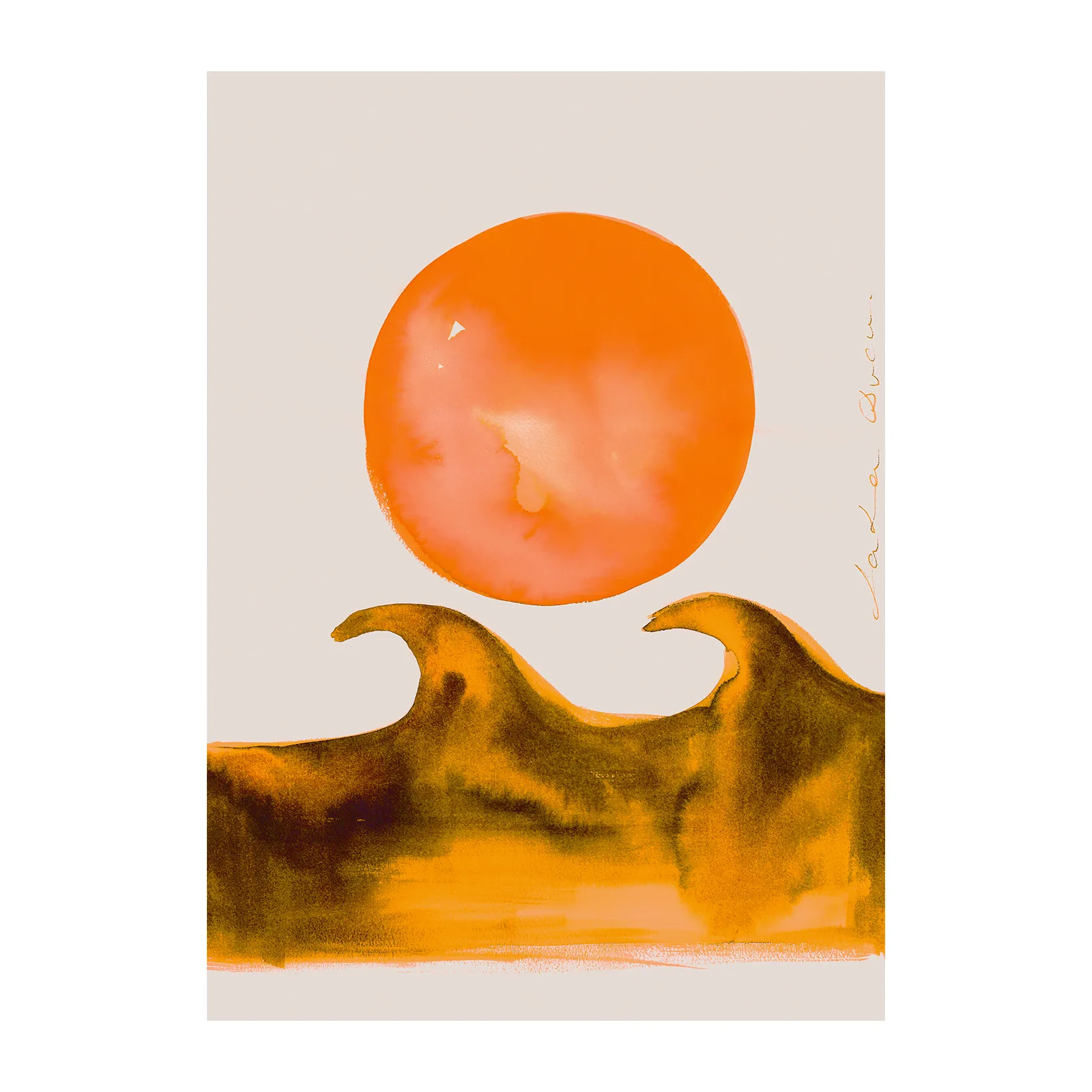 Sunset Waves poster, 30x40 cm Paper Collective
