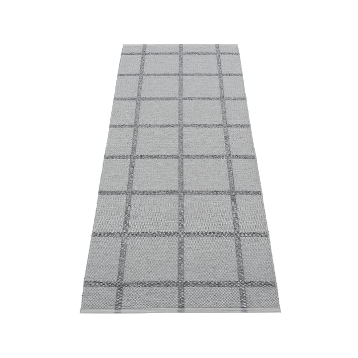 Ada gångmatta - grey/granit metallic, 70x225 cm - Pappelina