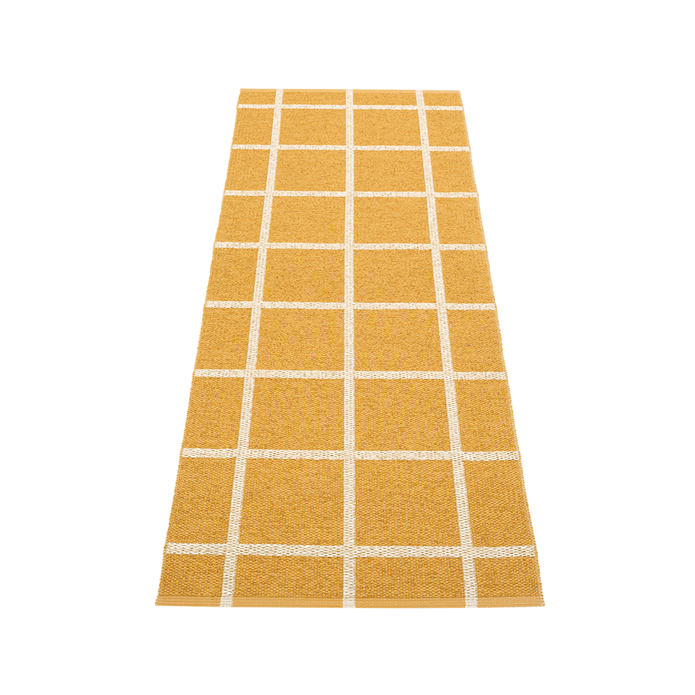 Pappelina Ada gångmatta ochre/beige metallic, 70x375 cm