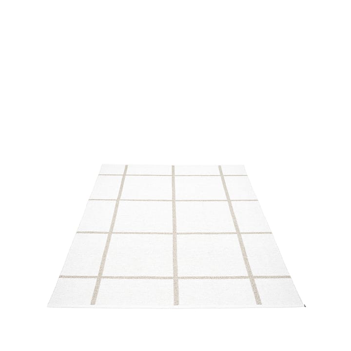 Ada matta, white/stone metallic, 180x260 cm Pappelina