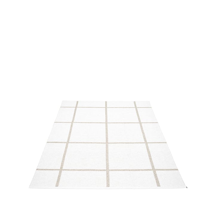 Ada matta - white/stone metallic, 180x260 cm - Pappelina