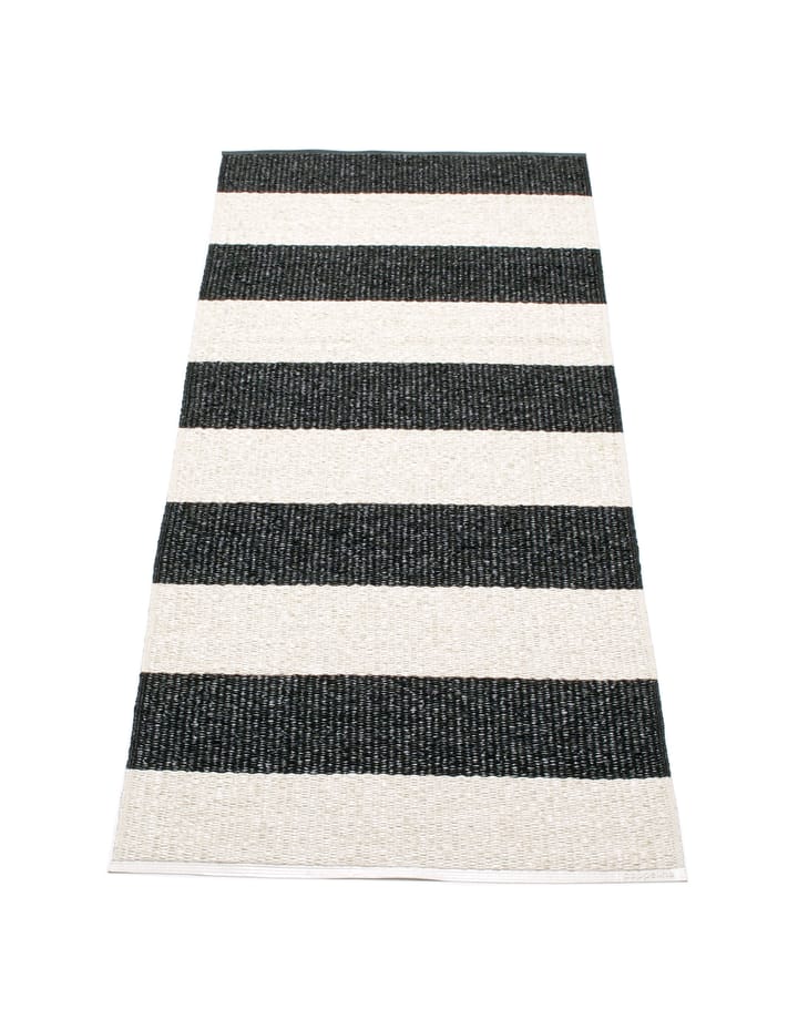 Bob gångmatta black/vanilla, 70x280 cm Pappelina