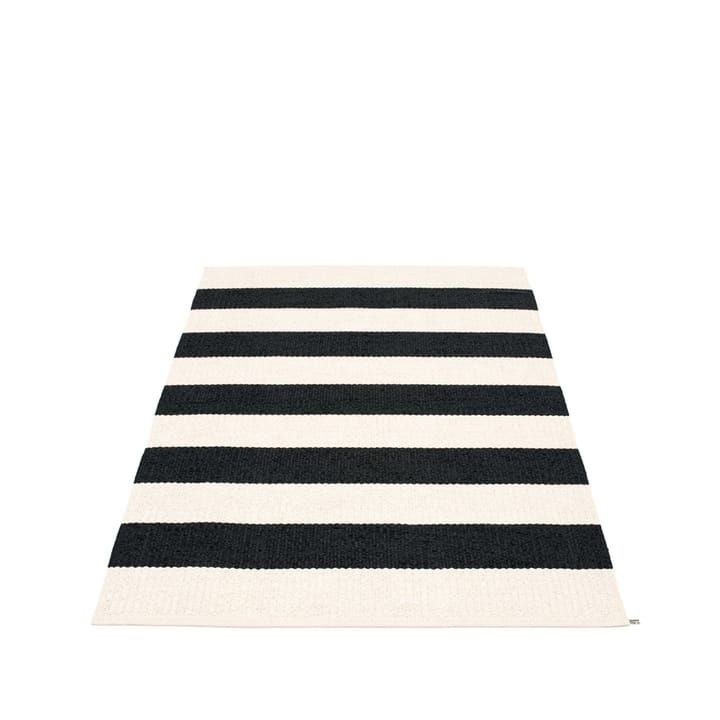 Bob matta, black/vanilla, 140x220 cm Pappelina