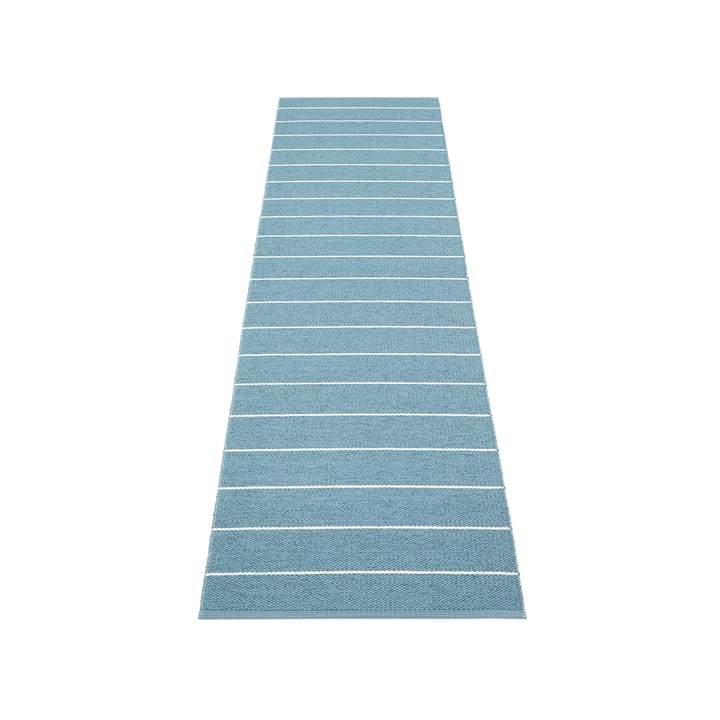 Carl gångmatta, blue fog/dove blue, 70x270 cm Pappelina