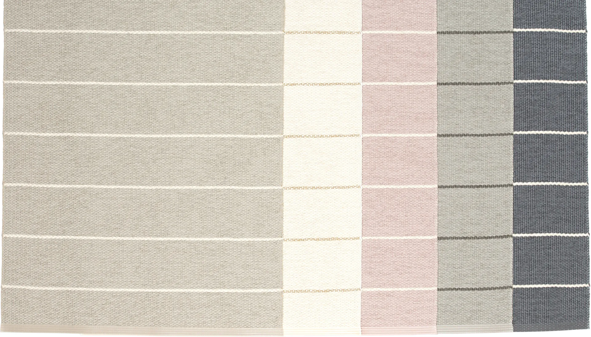 Carl gångmatta, Pale rose/pearl pink, 70x350 cm Pappelina