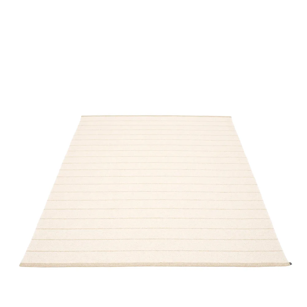 Carl matta, vanilla/white, 180x260 cm Pappelina
