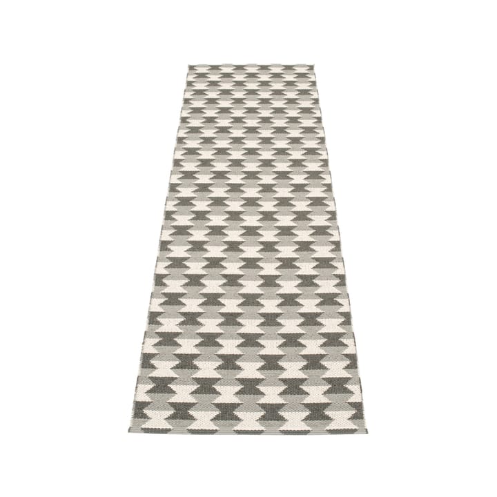 Dana gångmatta, warm grey/charcoal/vanilla, 70x250 cm Pappelina