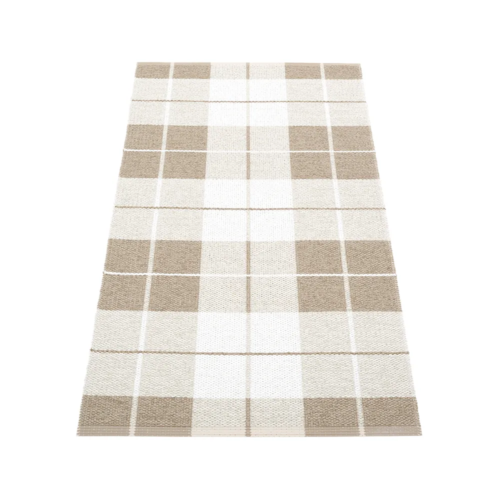 Pappelina Ed gångmatta dark linen/fossil grey/vanilla, 70x140 cm