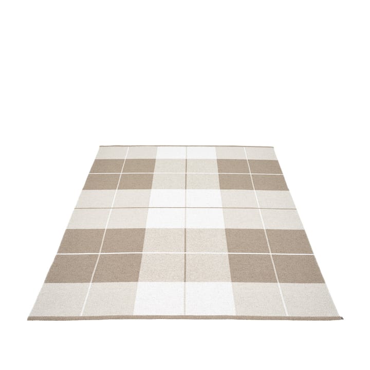 Ed matta - dark linen/fossil grey/vanilla, 180x260 cm - Pappelina