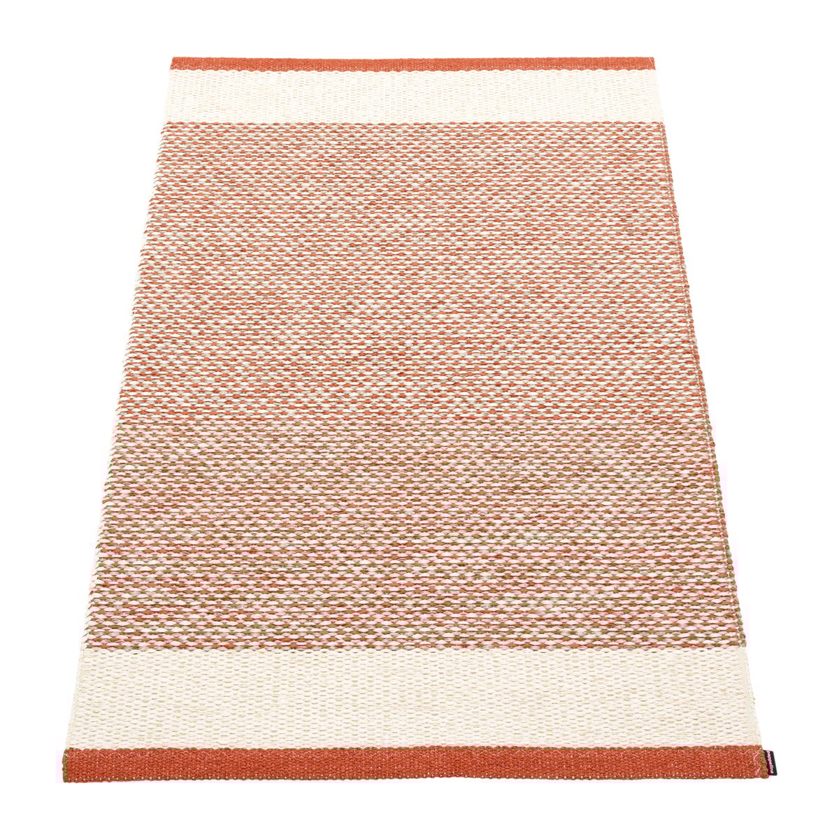 Pappelina Edit plastmatta 70x120 cm Brick | Skandinavisk Design | Plastmattor | Röd