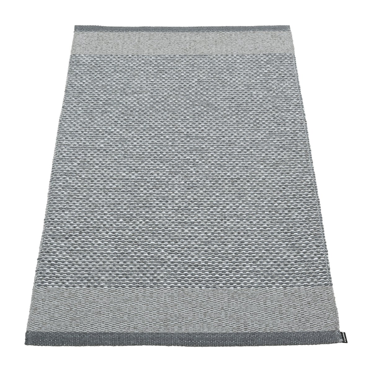 Pappelina Edit plastmatta 70x120 cm Granit | Skandinavisk Design | Plastmattor | Svart