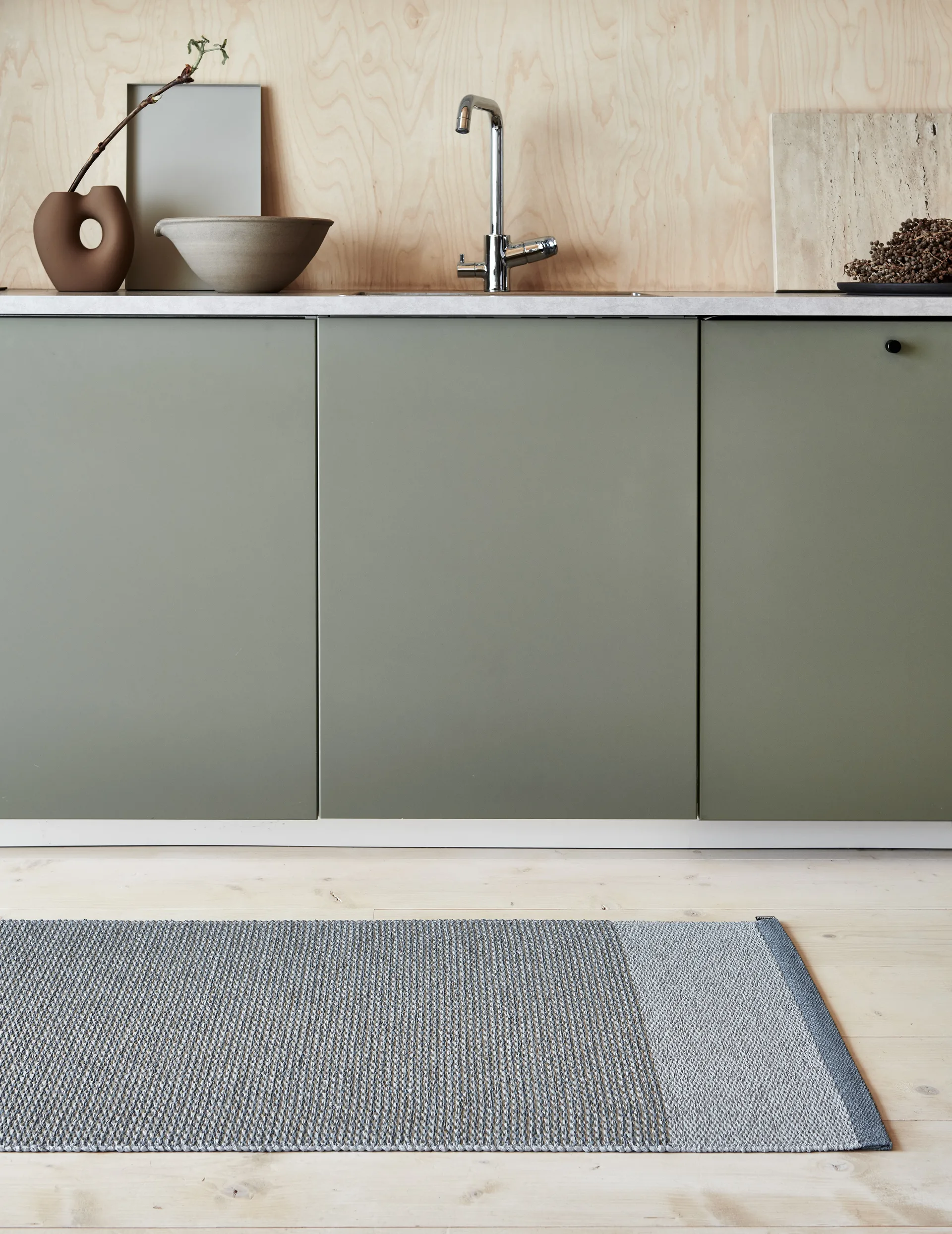 Edit plastmatta 85x160 cm, Dove blue Pappelina