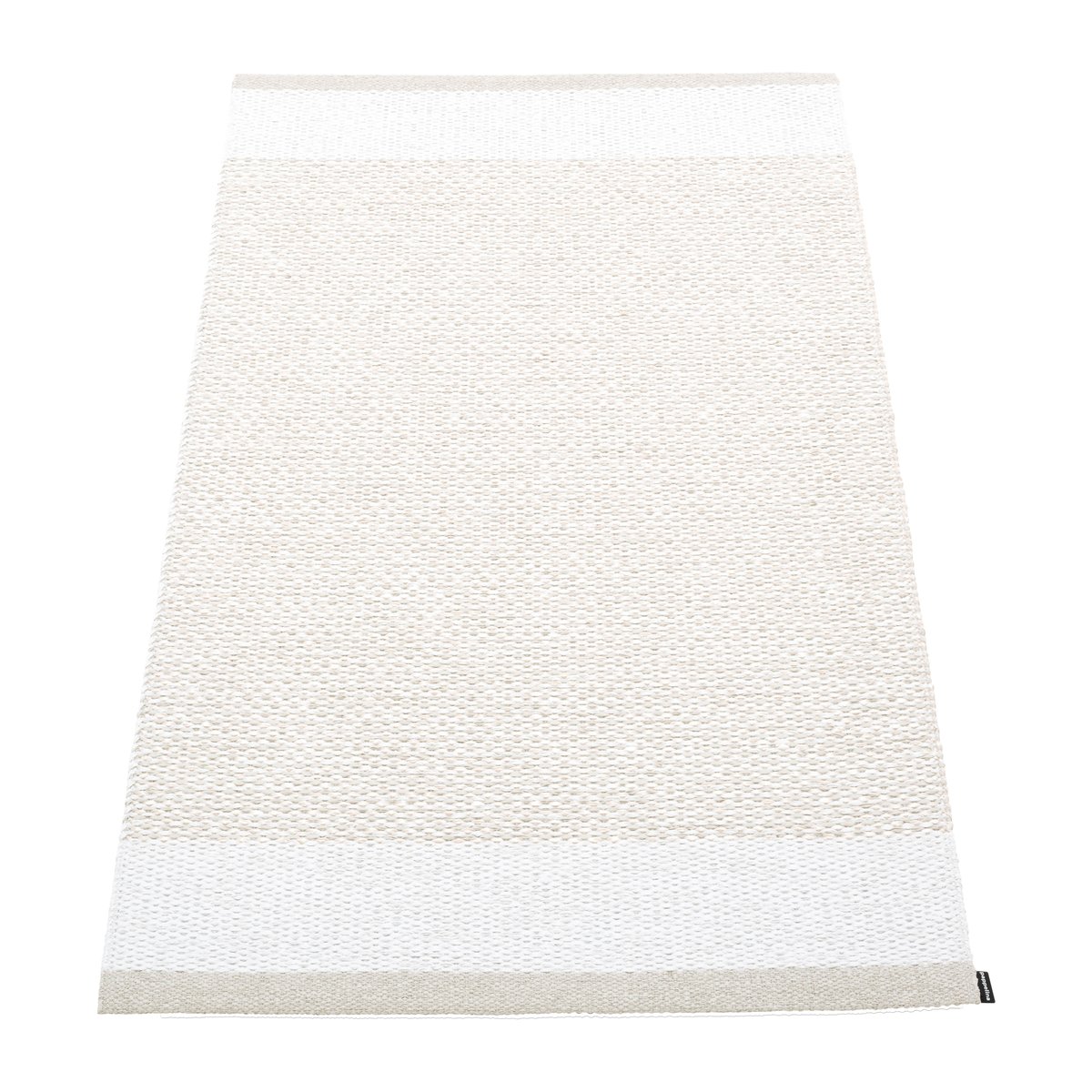 Pappelina Edit plastmatta 85x160 cm Fossil | Skandinavisk Design | Plastmattor | Vit