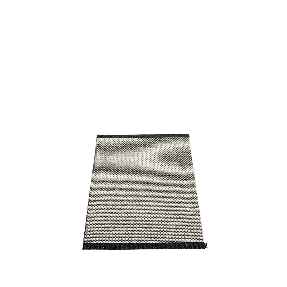 Pappelina Effi badrumsmatta black/warm grey/vanilla, 60x85 cm