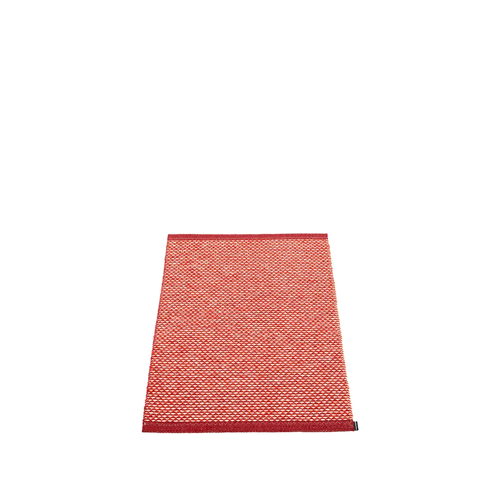 Effi badrumsmatta, dark red/coral red/vanilla, 60x85 cm Pappelina