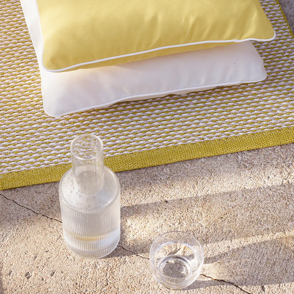 Effi badrumsmatta, mustard/pale rose/vanilla, 60x85 cm Pappelina