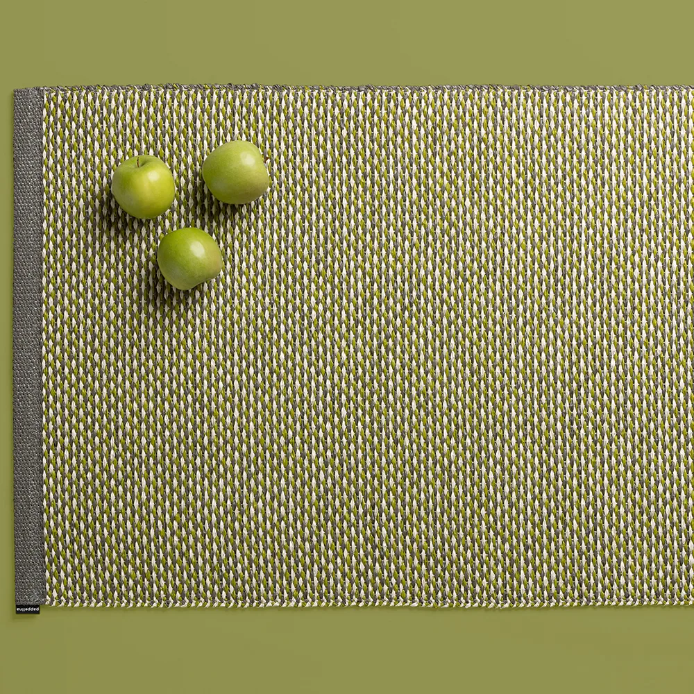 Effi badrumsmatta, pale turquoise/grass green/vanilla, 60x85 cm Pappelina