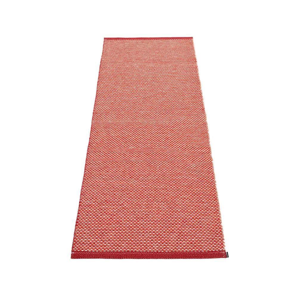 Effi gångmatta, dark red/coral red/vanilla, 85x160 cm Pappelina