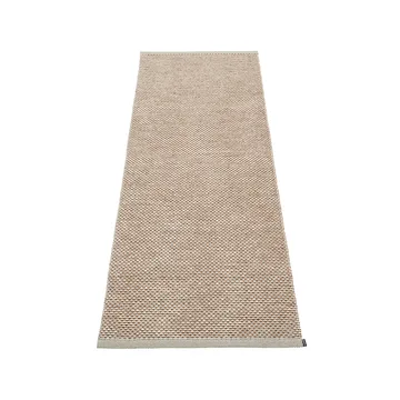 Effi gångmatta - warm grey/brown/vanilla, 60x125 cm - Pappelina