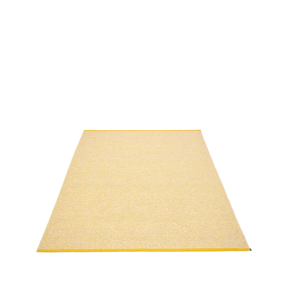 Pappelina Effi matta mustard/pale rose/vanilla, 180x260 cm
