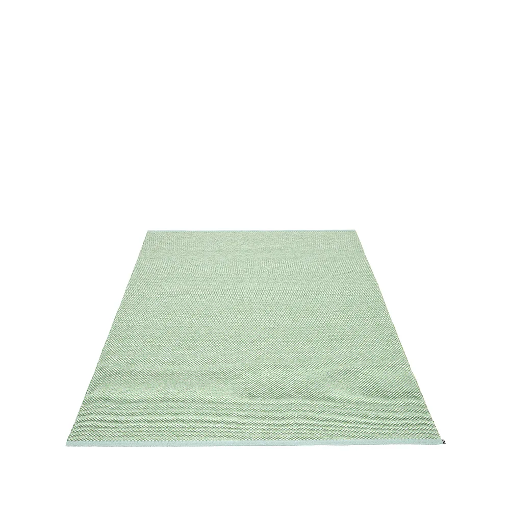Effi matta, pale turquoise/grass green/vanilla, 180x260 cm Pappelina