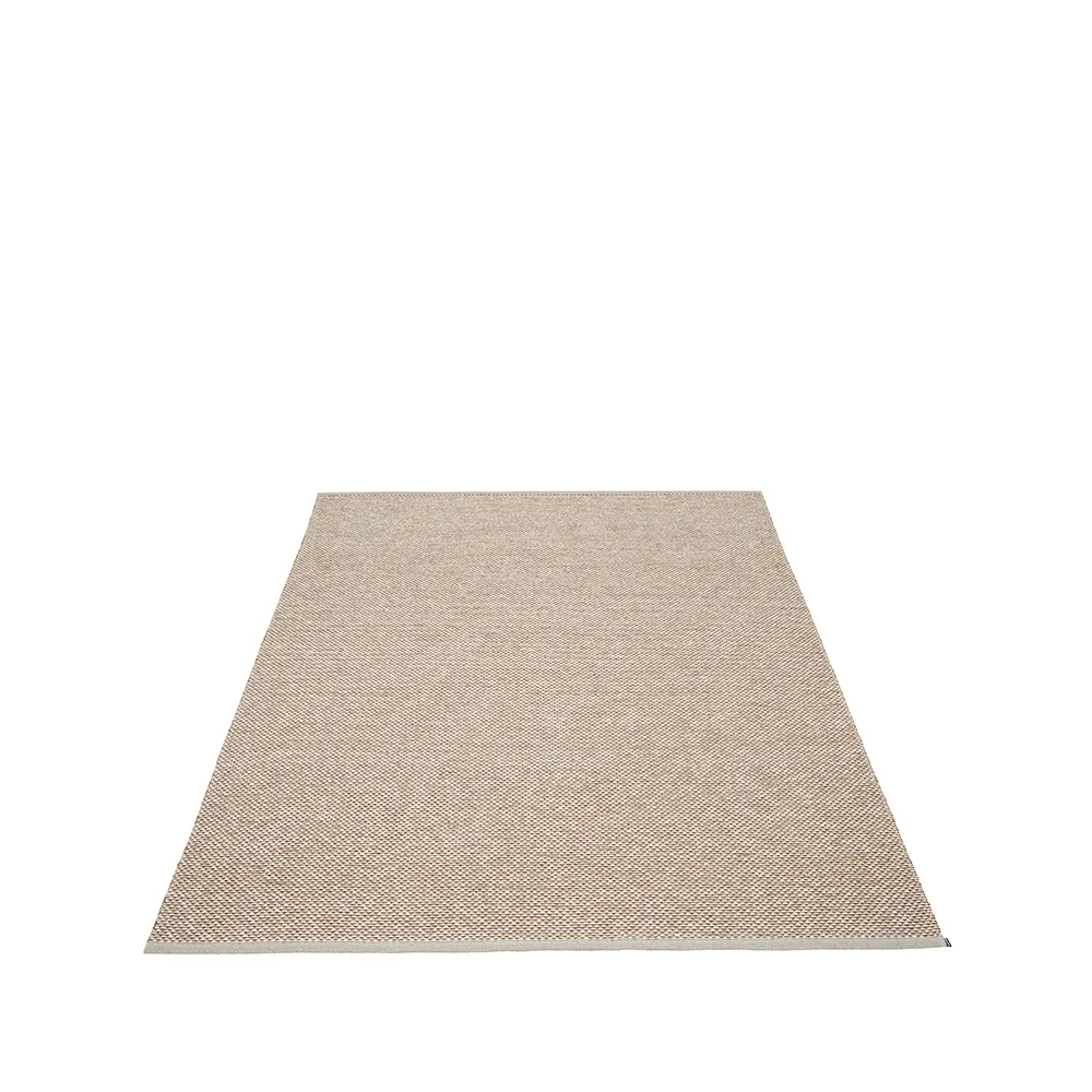 Effi matta, warm grey/brown/vanilla, 180x260 cm Pappelina
