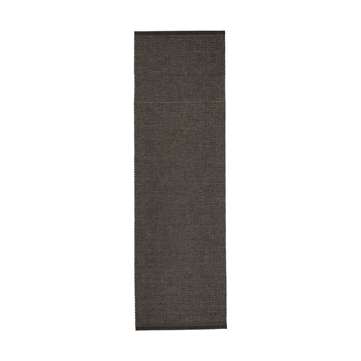Emm Metallic matta, Black-linen, 70x240 cm Pappelina