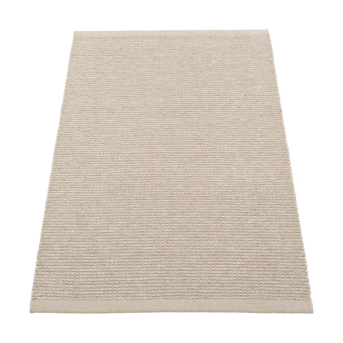 Pappelina Emm Metallic matta Linen-linen, 70x120 | Skandinavisk Design | Plastmattor | Beige