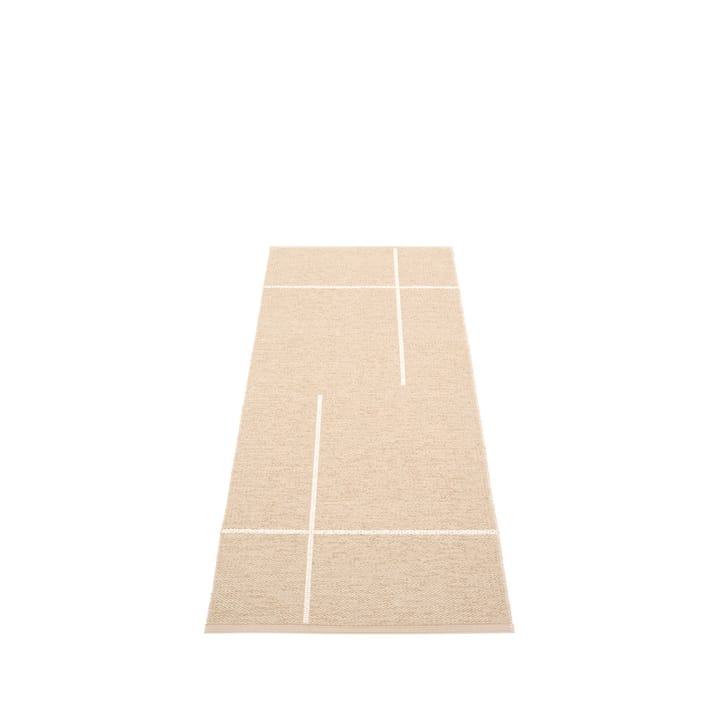 Fred gångmatta - beige, 70x180 cm - Pappelina